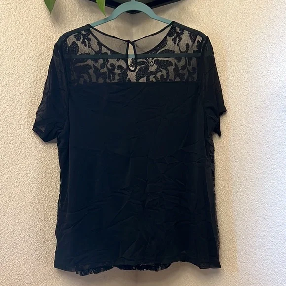 INC embroidered sheer ladies top - Picture 3 of 4